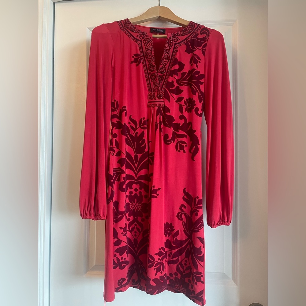 Red dress from Hale Bob